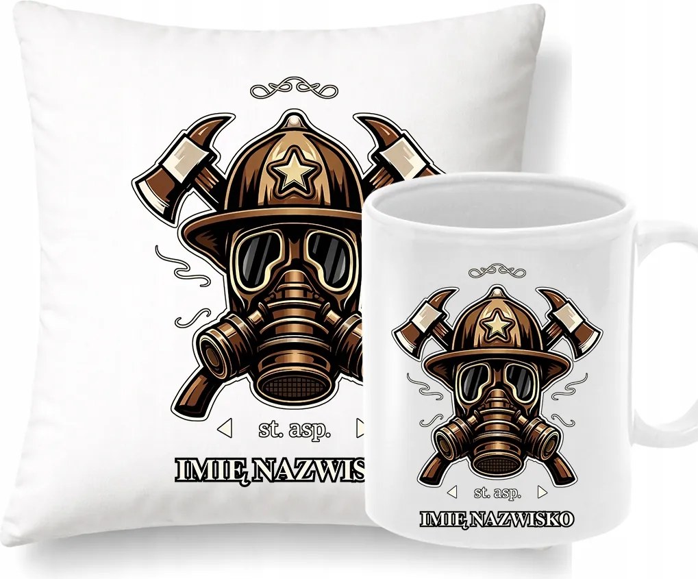 Párna Bögre Szett Személyre szabott tűzoltó szett