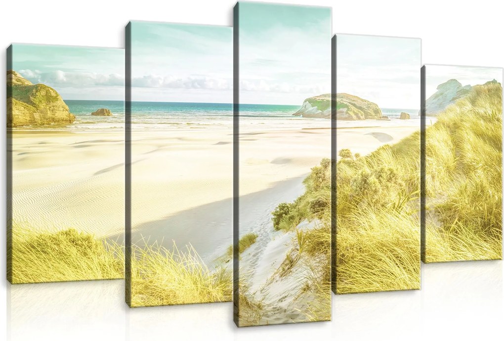 Vászonkép 100x60 Tenger tengerpart dűnék óceán nyár nap természet nyugalom homok