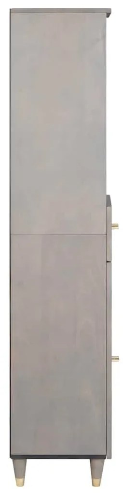 Széf fiókkal Szürke 38 x 33.5 x 160 cm Tömör mangófa