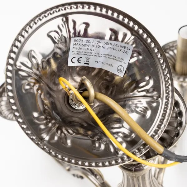 Brilagi - Csillár láncon CLASSIC 6xE14/60W/230V réz