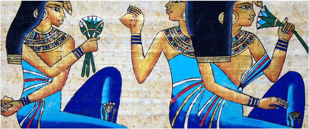 Kép - egyiptomi festmények (120x50 cm)