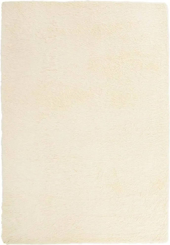 vidaXL krém poliészter hosszú szálú NAVARRA bozontos szőnyeg 200x290cm
