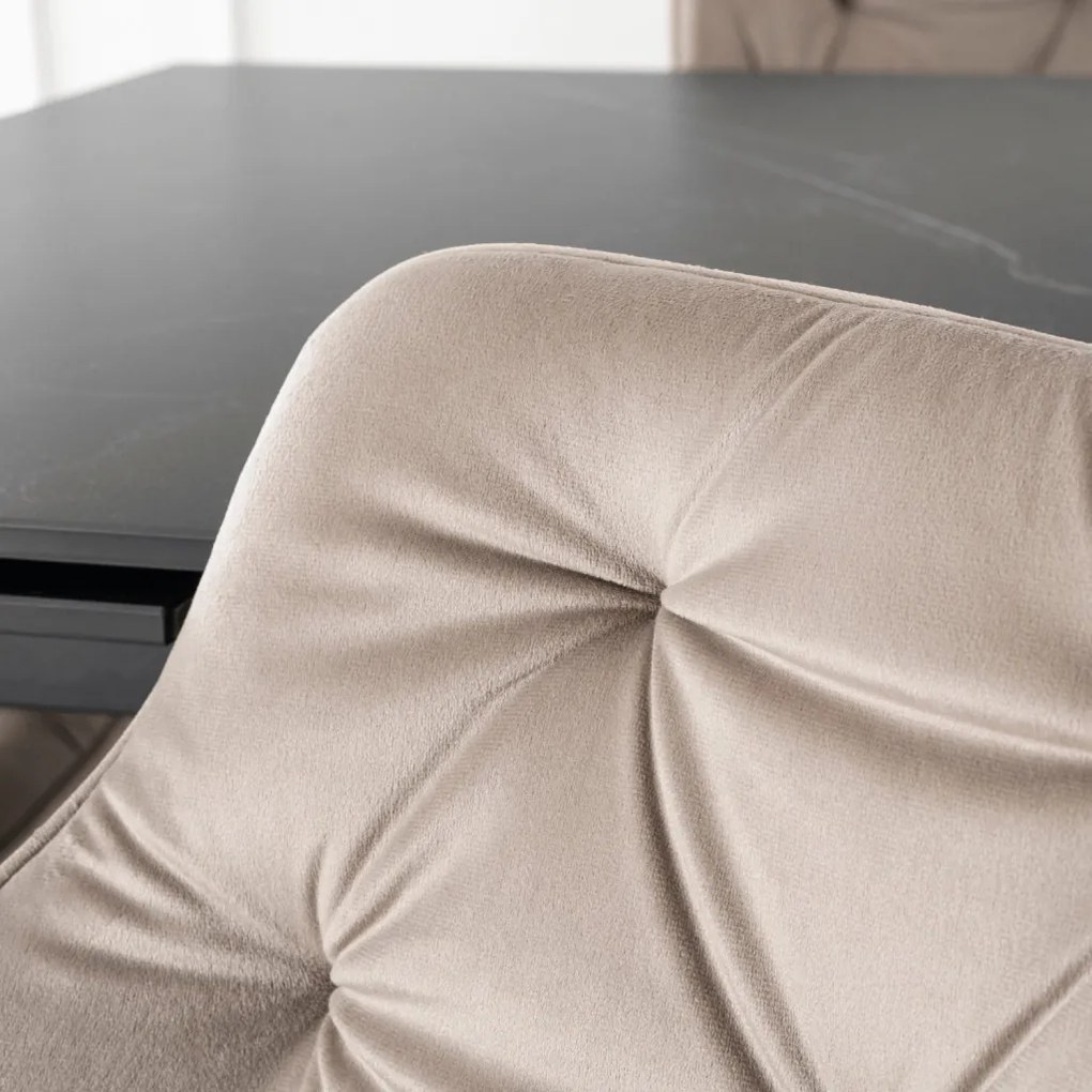 Bézs Bársony Étkezőszék. MODESTO