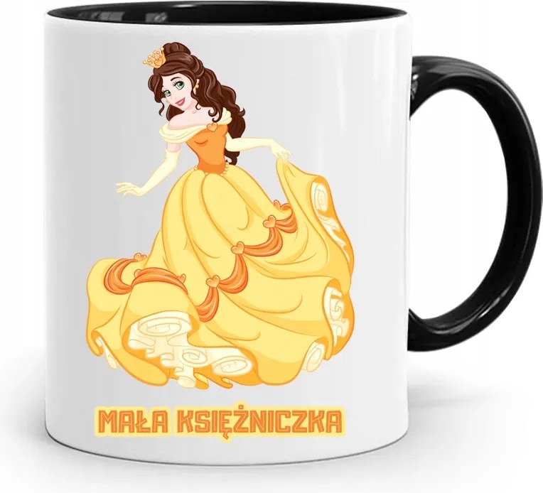 Fekete Gyereknapi Bögre Hercegnő Lányának, fényképes nyomattal