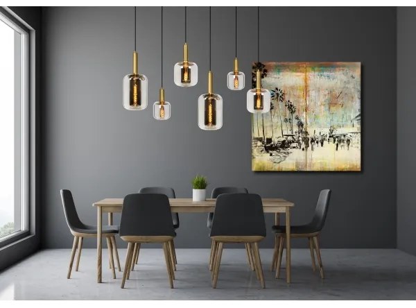 Lucide 45494/06/65 - Csillár zsinóron JOANET 6xE27/40W/230V