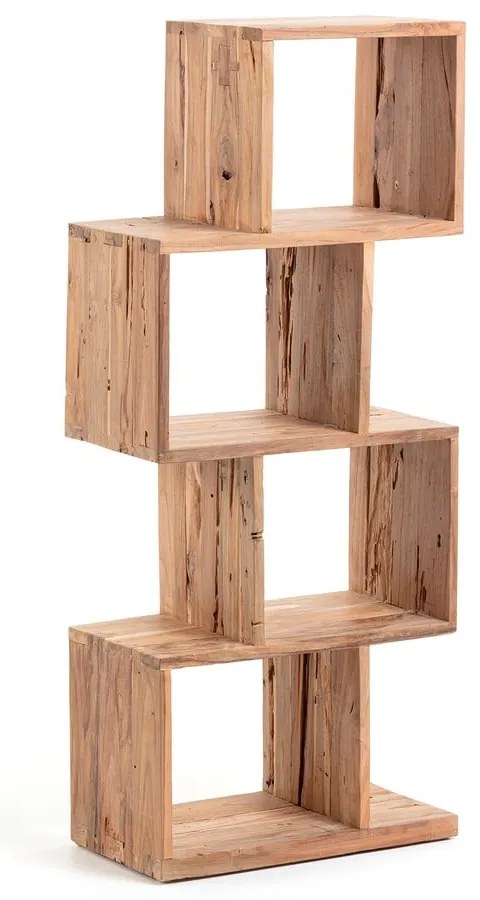 Natúr színű teakfa könyvespolc 55x132x30 cm Aroba – Kave Home