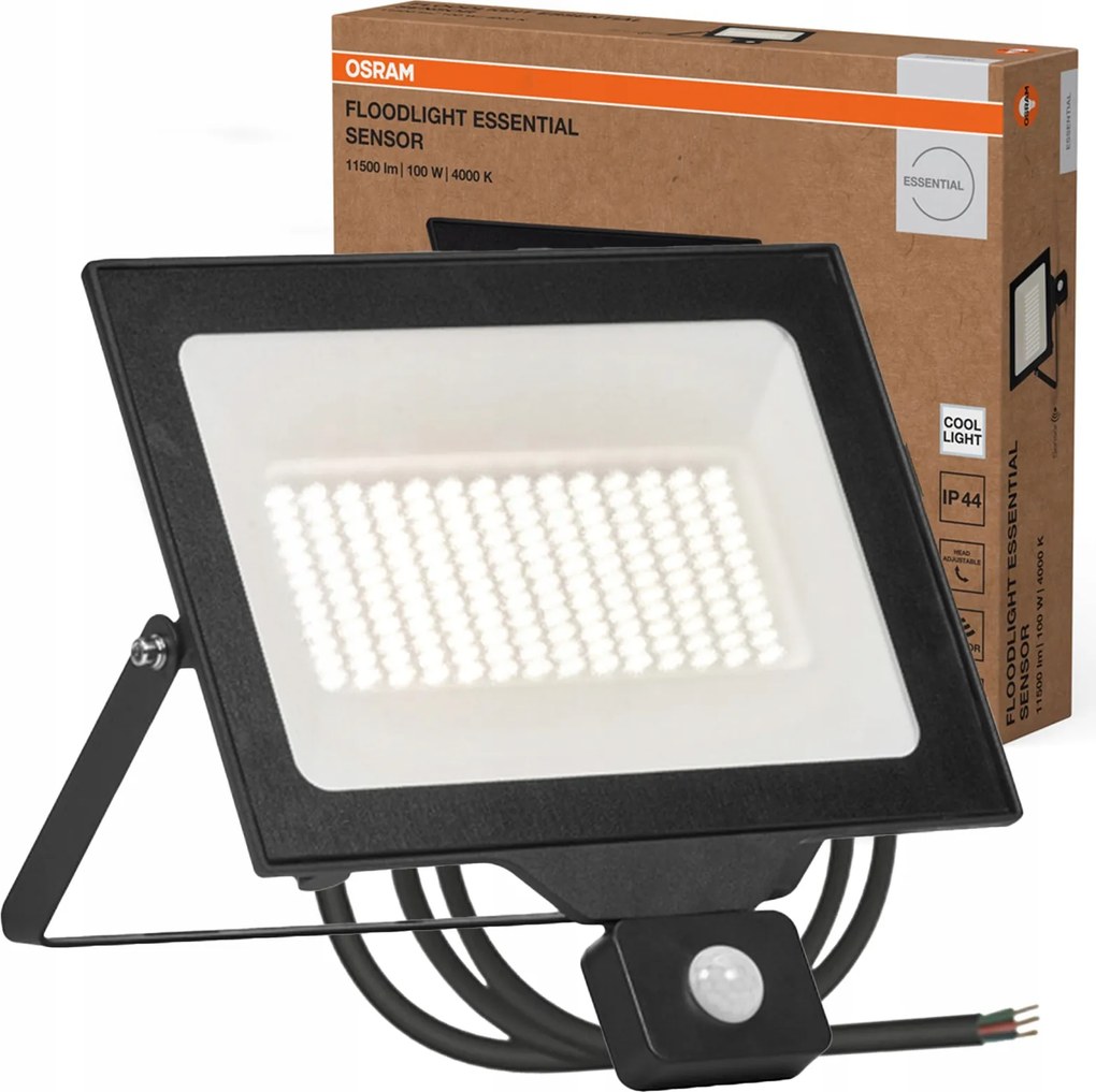 Led fényvető Mozgás- és alkonyérzékelő 100W 10000lm 4000K Floodlight