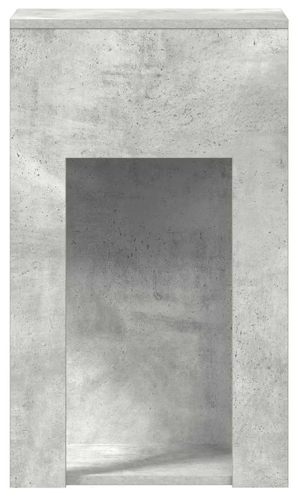 számítógépes toronyállvány fiókkal betonszürke 30x44x74cm beton