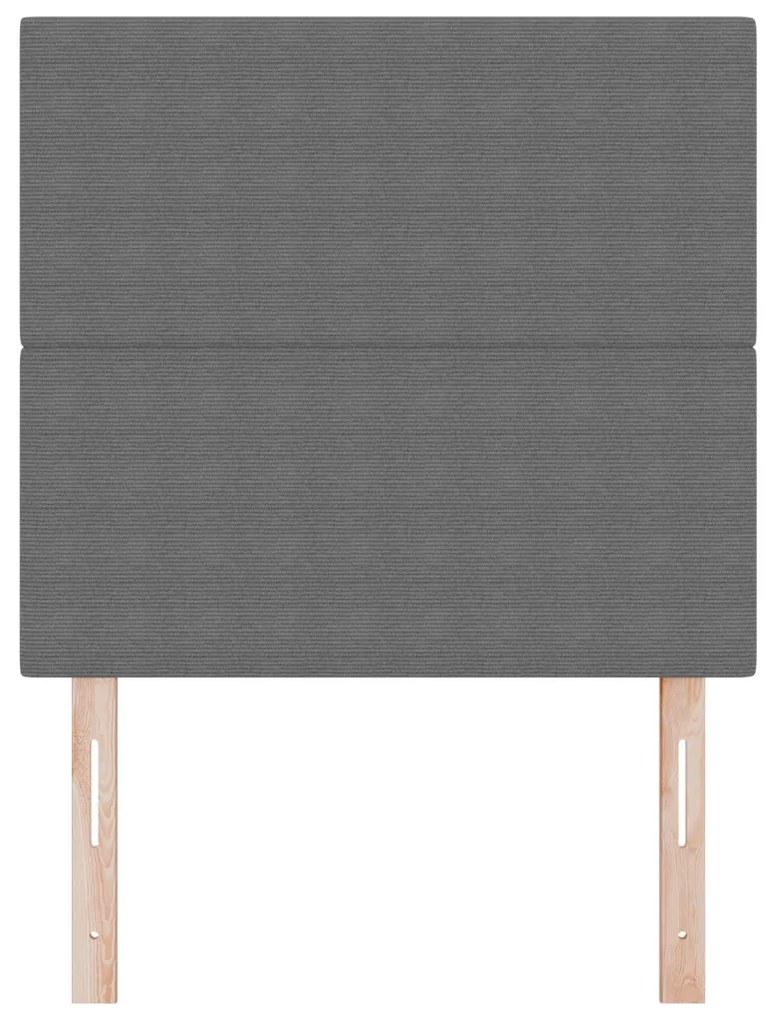 LED Fejtámla Világosszürke 100 cm Corduroy Anyag