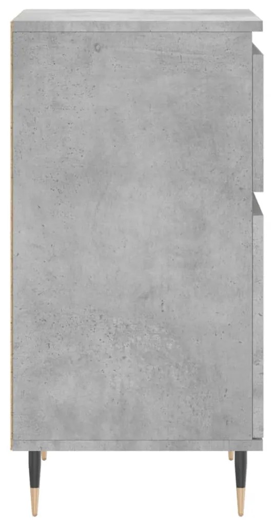 2 db betonszürke szerelt fa tálalószekrény 40 x 35 x 70 cm