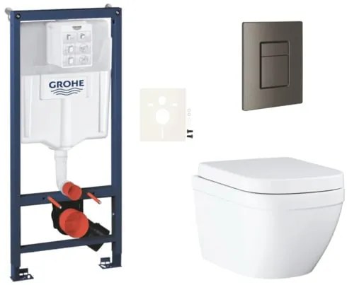 Fali WC-garnitúra világos falra / falra szerelhető GROHE Euro Ceramic SIKOGRSEUSCAL0