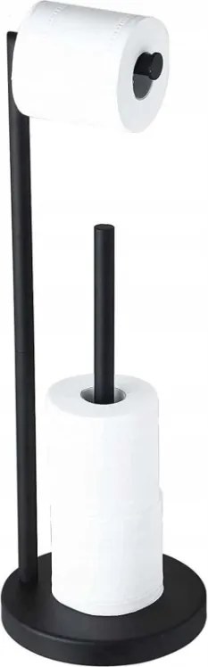 Fém Wc-papír Tartó Állvány Loft Fekete Nagy Wc-hez Fürdőszoba Wc