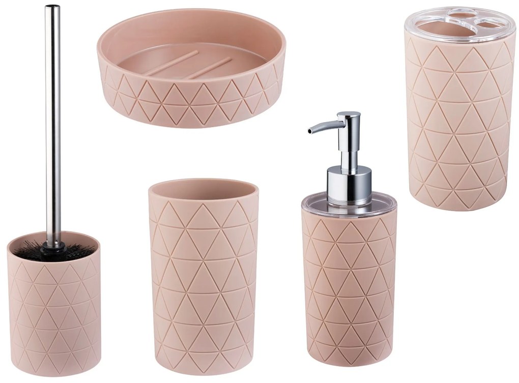 BISK Erga Star, álló kozmetikai pohár, bézs, ERG-07125