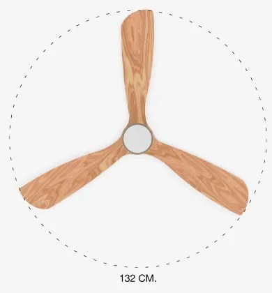 FARO 33560DC - LED Mennyezeti ventilátor LANTAU LED/15W/230V fa/króm á.132 cm + távirányító