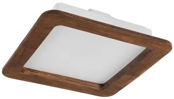 LED mennyezeti lámpa WOODY SPOT LED/17W/230V 3000K cseresznye 18,5x18,5 cm