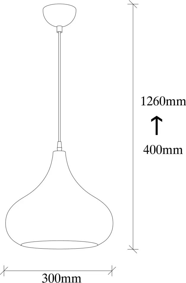Sağlam 3774 fekete-arany fém függőlámpa, Ø30 cm