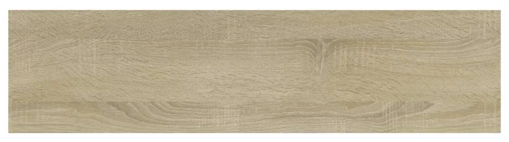 4 db sonoma tölgy színű szerelt fa könyvespolc 40 x 10 x 1,5 cm