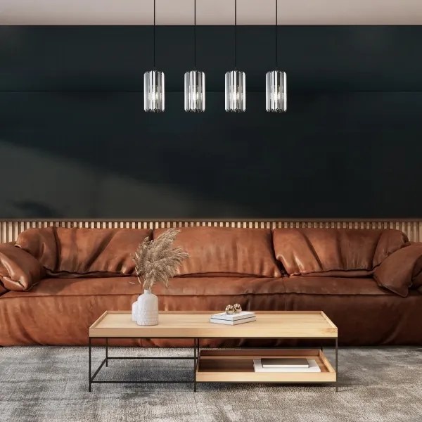 Rabalux 72256 - Csillár zsinóron VENESS 4xE27/40W/230V