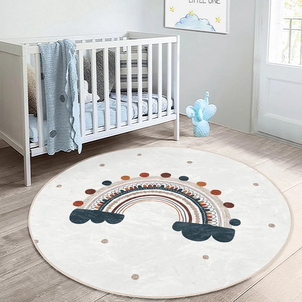Krémszínű gyerek szőnyeg ø 120 cm Comfort – Mila Home