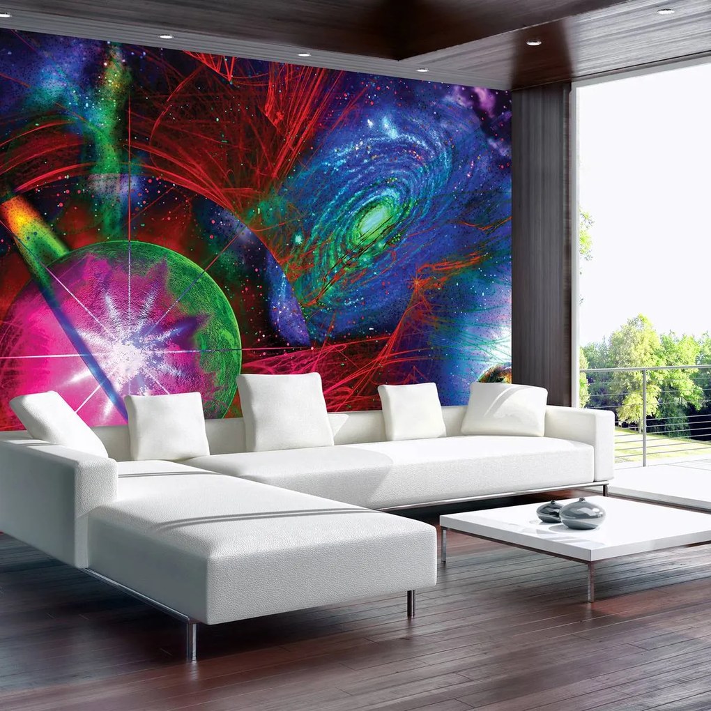 Fotótapéta - Színes absztrakt világegyetem (152,5x104 cm)