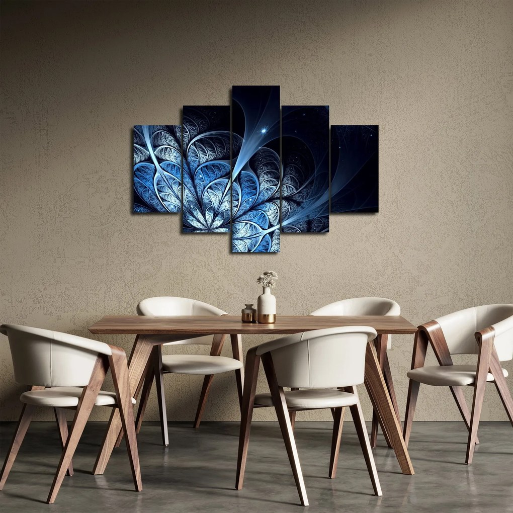 Egy sötétkék virág képe (150x105 cm)