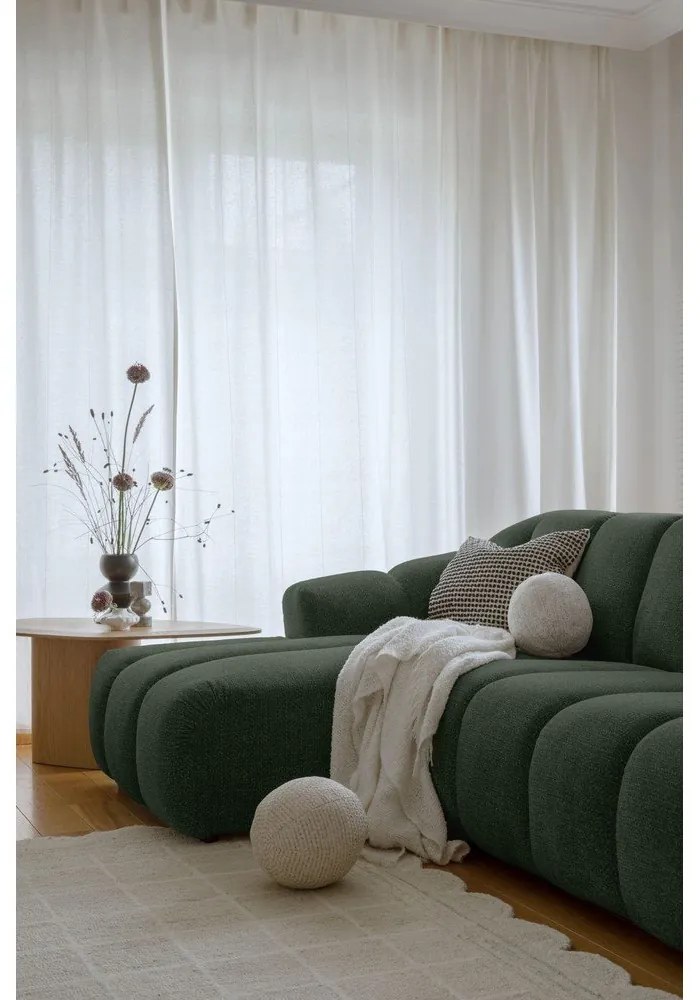 Sötétzöld sarokkanapé (bal oldali-heverő résszel) Shell – Miuform