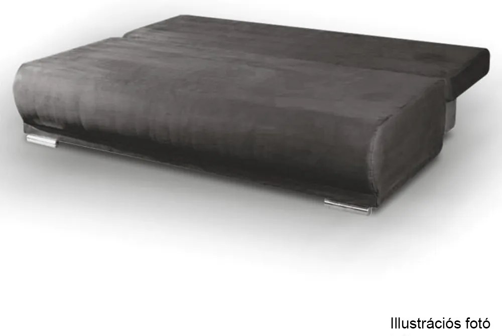 Kinyitható kanapé, szürke/minta, REMI NEW