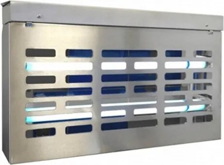 Rovarölő Lámpa egyoldalas Trio Velo 2x15W rozsdamentes szúnyogriasztó