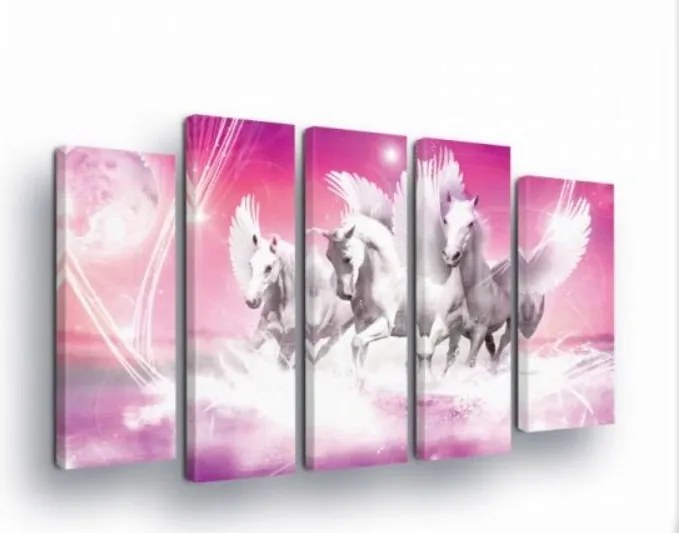 Vászonkép 150x100 Pegazus szárnyas ló repülés ég mágia fantázia álom szabadság