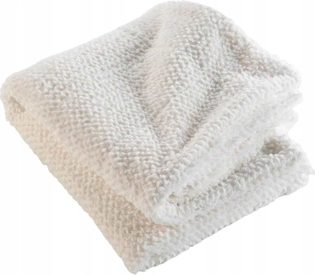 Műszőrme Ágytakaró Poliészter 125 X 150 CM Fehér