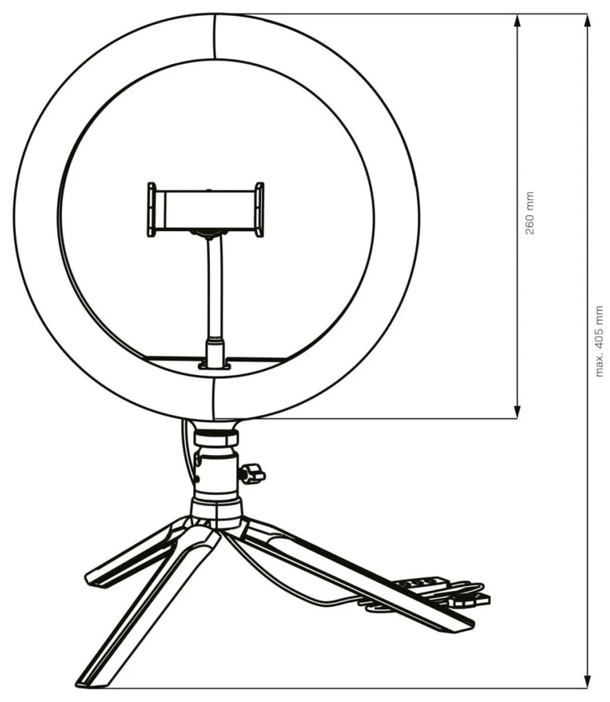 Polux SELFIE 327604 Asztali lámpa 1x10W/LED 2700K-4000K-6000K 240lm IP20