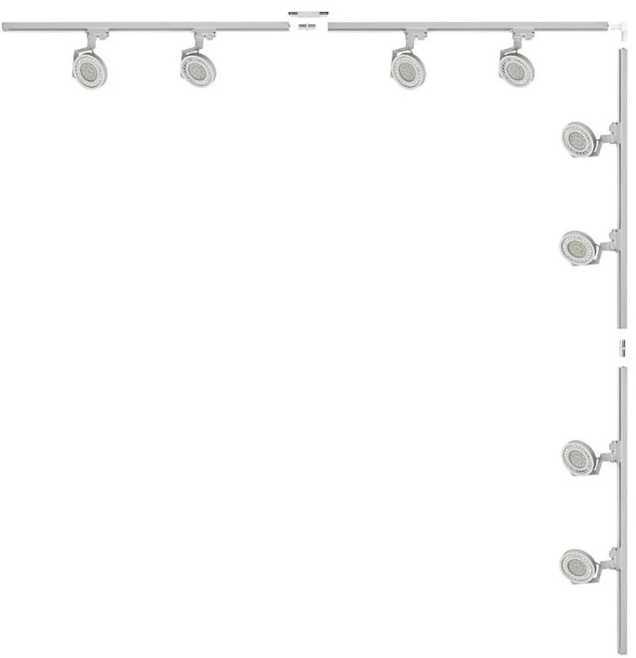 Zuma Line 3591 - Spotlámpa sínrendszerhez MASTER 8xGU10/15W/230V fehér