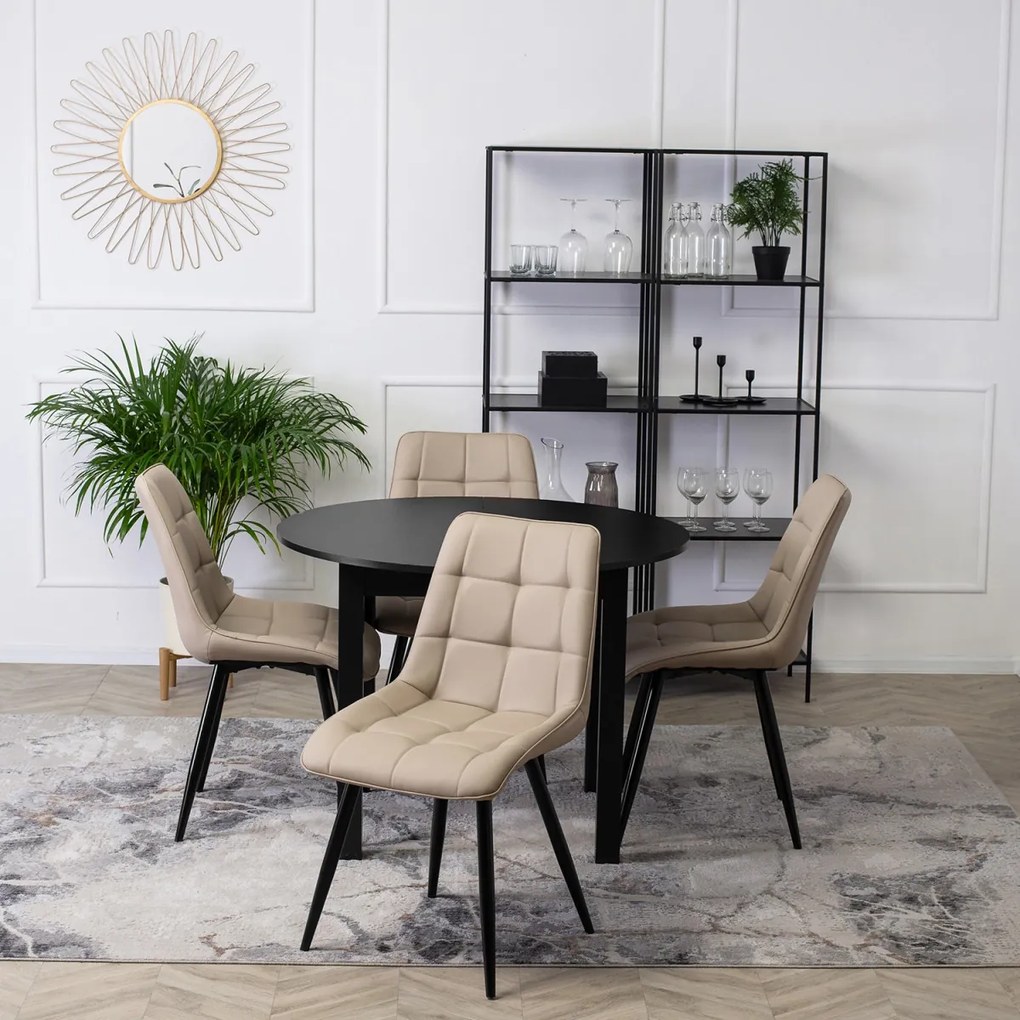 Bézs Eco-bőr Étkezőszék. MONZA