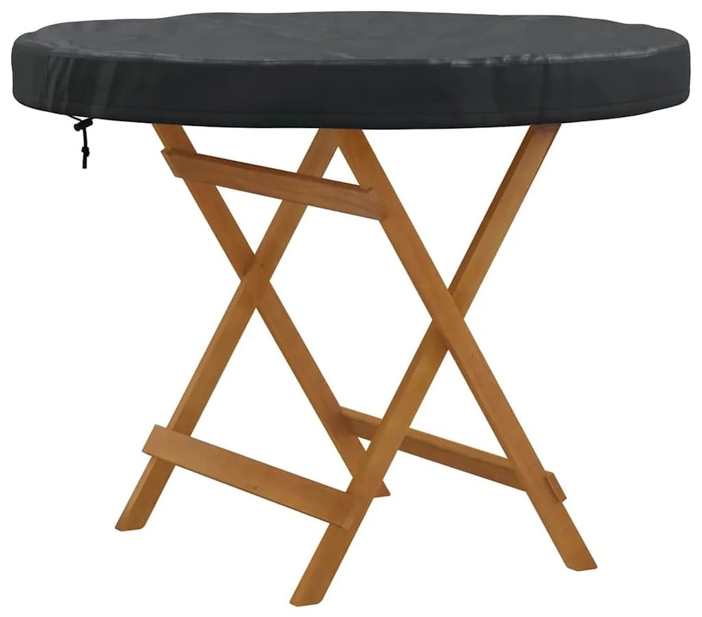 Kültéri Asztal Huzat Fekete 92 x 92 x 10 cm 600D szövet