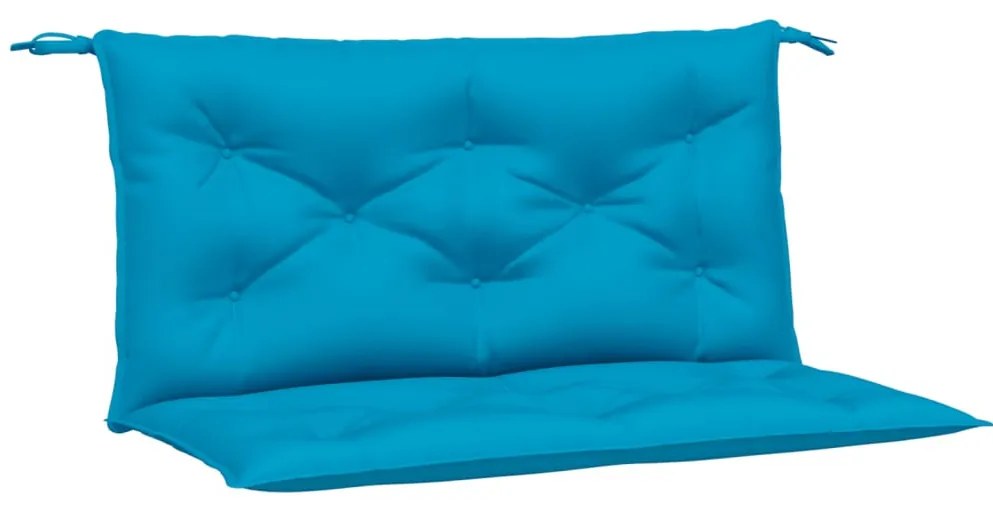 2 db világoskék oxford szövet kerti padpárna 100 x 50 x 7 cm