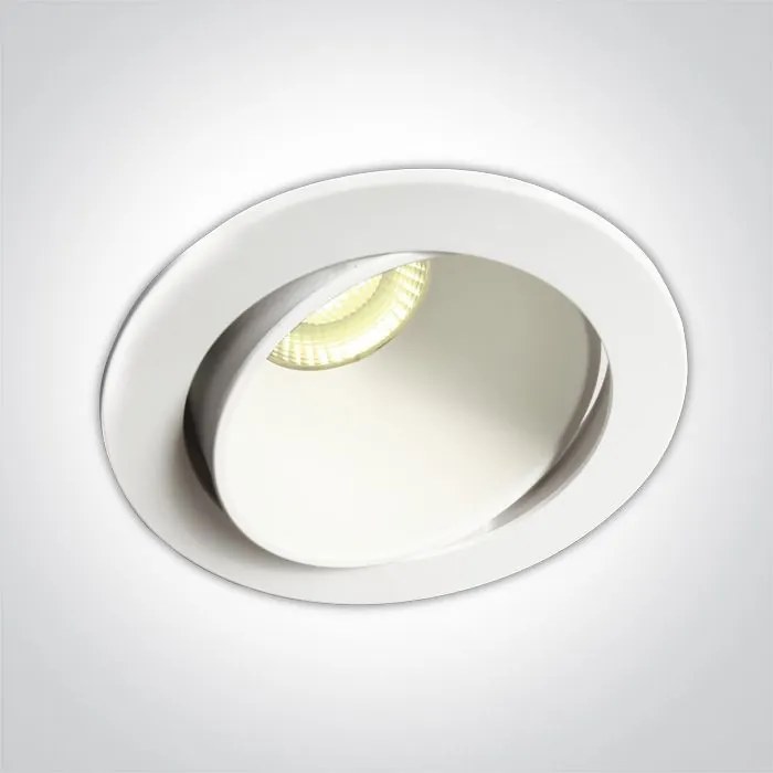 ONE LIGHT 11106PK-W-W SPOT Fürdőszobai Beépíthető Lámpa Fehér LED IP20