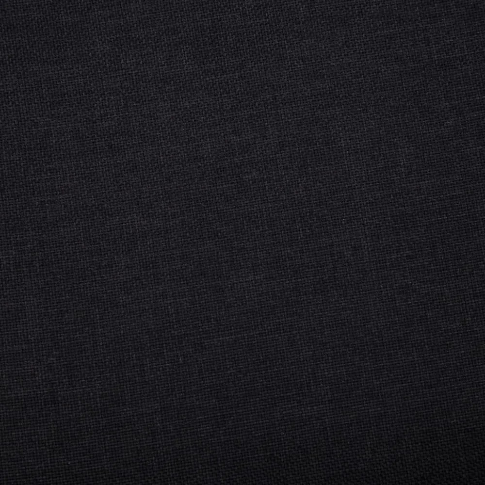 fekete poliészter pad tárolórekesszel 116 cm