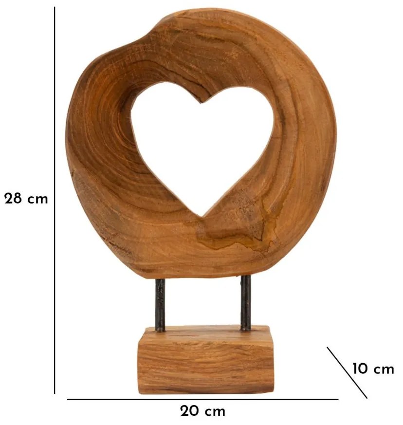Hasi sculputre teak 20x10x28cm