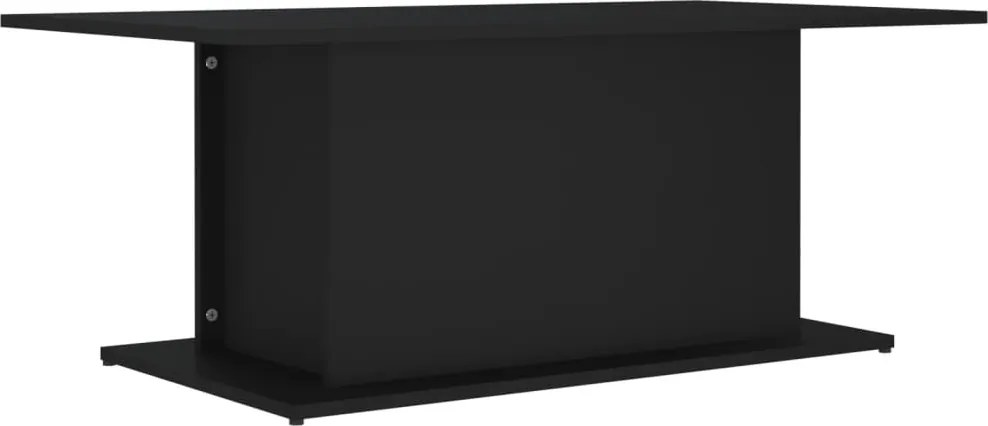 vidaXL fekete szerelt fa dohányzóasztal 102x55,5x40 cm
