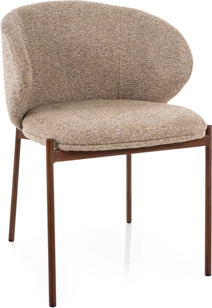 Étkezőszék KIOTO, dió/bézs