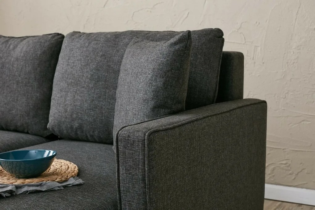 Eva Right Anthracite kinyitható kanapé