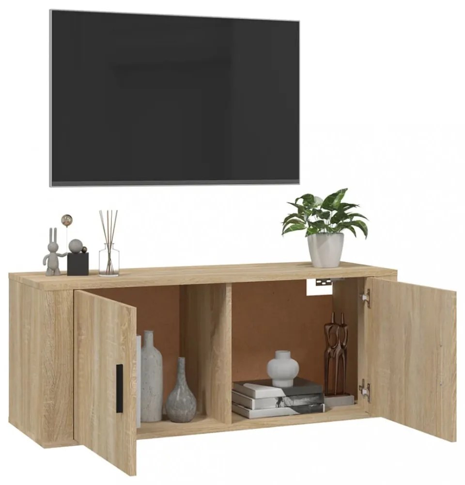 sonoma tölgy fali TV-szekrény 100x34,5x40 cm