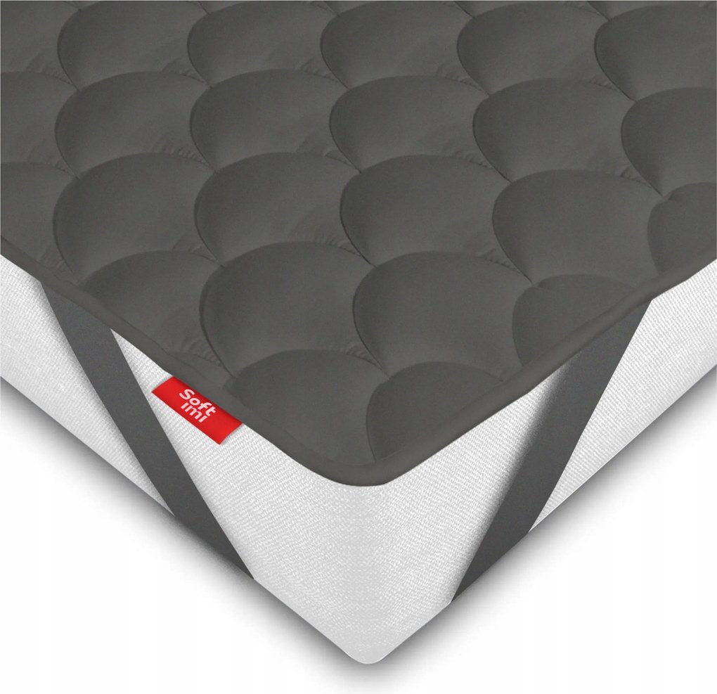 Matractető Szürke 90x200 Topper Ágyvédő