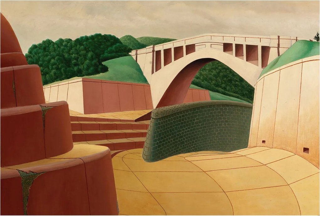 Divatos 3D Fali Tapéta Csendes táj 104x70 Ragasztóval