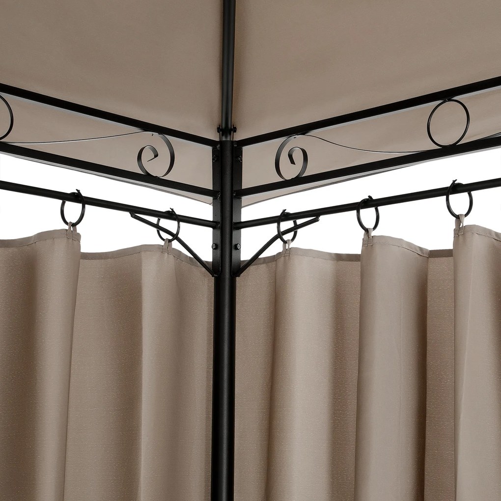 Deuba Topas kerti pavilon 4x3 m - taupe