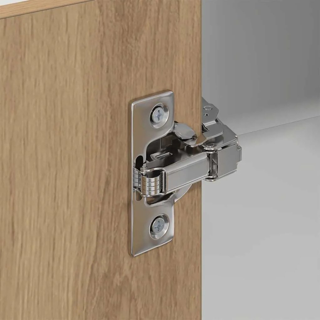 Függő szekrény Riga Artisan tölgy és fehér 57 x 57 x 100 cm