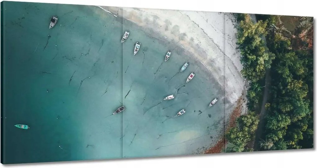 Vászonkép 180x90 Trópusi pálmafák szigete