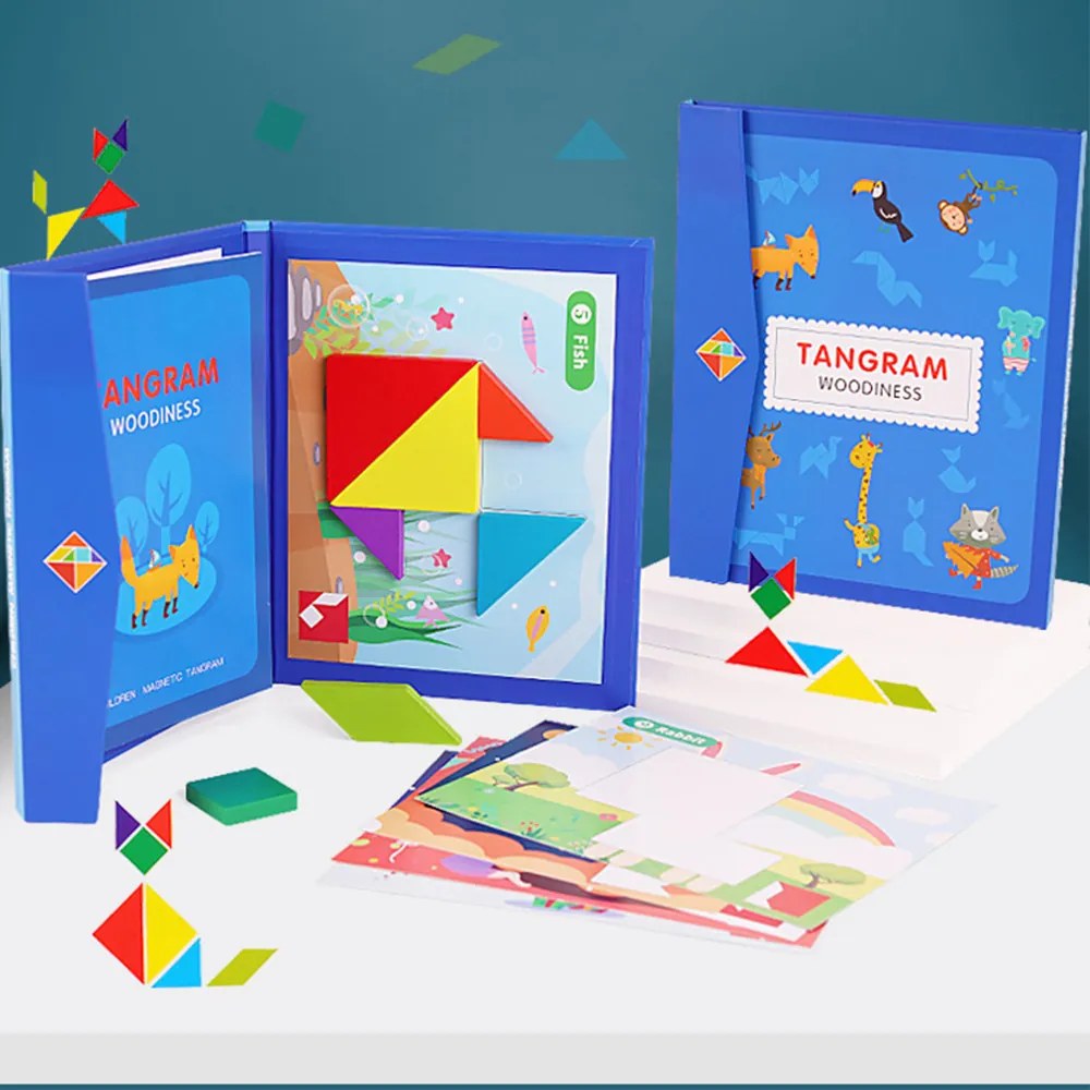 Mágneses tangram fajáték