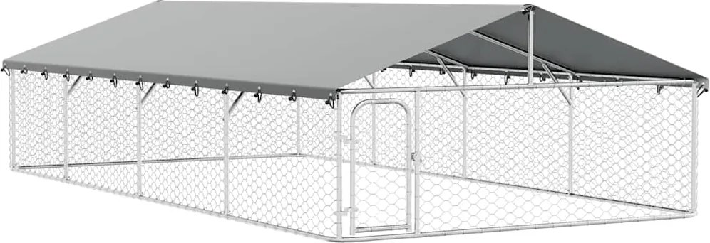 vidaXL kültéri kutyakennel tetővel 600 x 300 x 150 cm