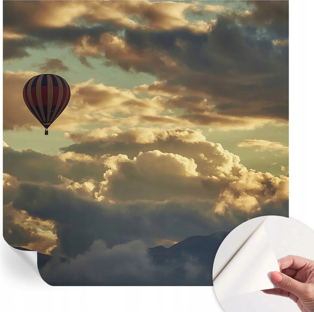 Öntapadós Fali Fotótapéta Hálószoba Léggömb a felhőkben 250x250 cm